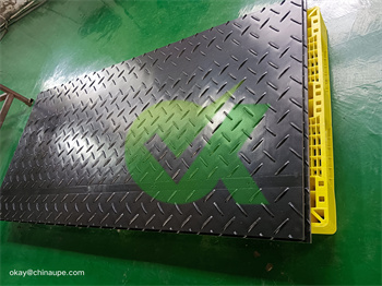 <h3>customized size plastic road mat 15mm thick for architecture</h3>
